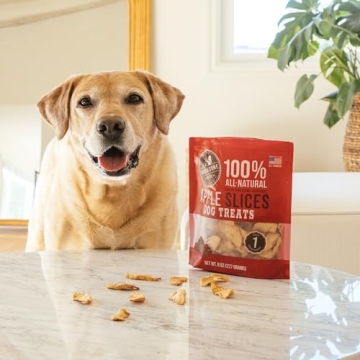 Wholesome Pride Apple Slices 100% All-Natural Single Ingredient, Soft, USA-Sourced Dog Treats, 8 oz