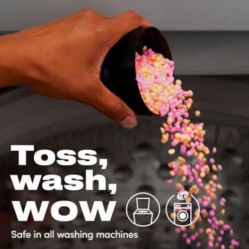 Downy Unstopables Fusions In-Wash Laundry Scent Booster Beads, Sunset and Citrus Scent, 26.5 oz, 2-in-1 All Day Freshness