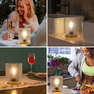 Stylish Battery Operated Table Lamp with Timer