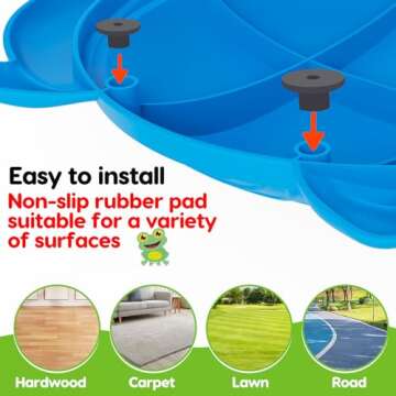 Tsomtto Kids Frog Stepping Stones for Ages 3-8