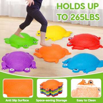 Tsomtto Kids Frog Stepping Stones for Ages 3-8