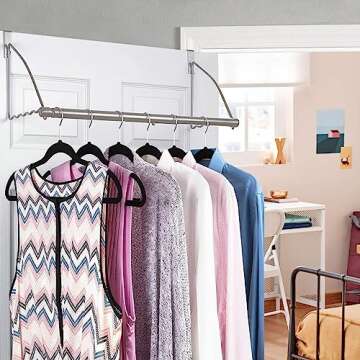HOLDN’ STORAGE Over The Door Hanger - Your Solution for Hanging Clothes & Towels
