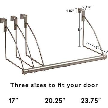 HOLDN’ STORAGE Over The Door Hanger for Space Saving