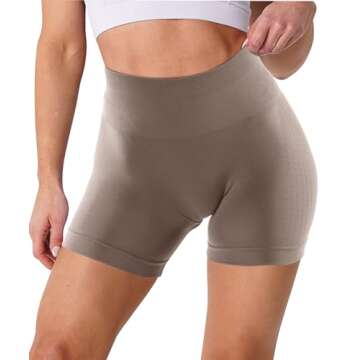 High Waisted Seamless Gym Shorts for Women