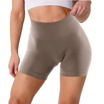 High Waisted Seamless Gym Shorts for Women