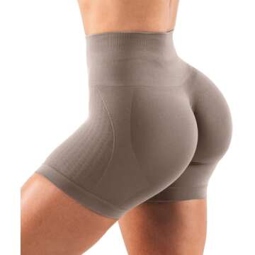 High Waisted Seamless Gym Shorts for Women