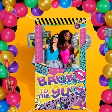 Back to The 80s Photo Booth Props for Nostalgic Parties
