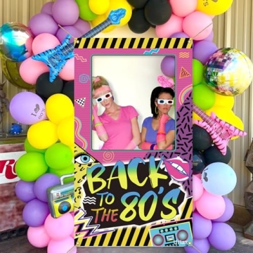 Back to The 80s Photo Booth Props for Nostalgic Parties
