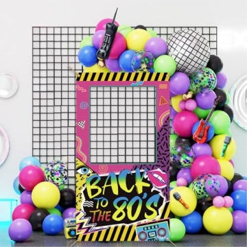 Back to The 80s Photo Booth Props for Nostalgic Parties