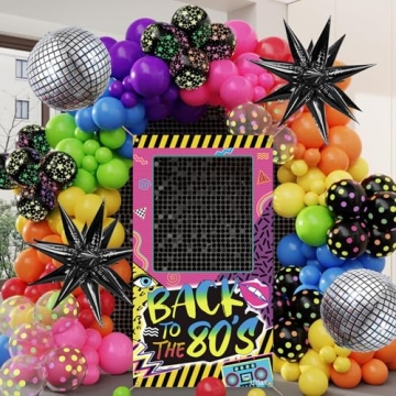 Back to The 80s Photo Booth Props for Nostalgic Parties
