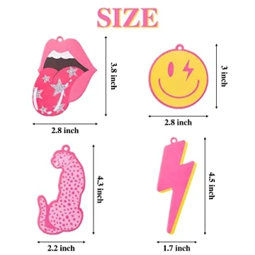 A1diee Pink Boho Air Fresheners Enhance Car Style