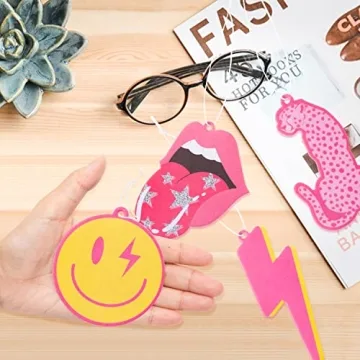 A1diee Pink Boho Air Fresheners Enhance Car Style