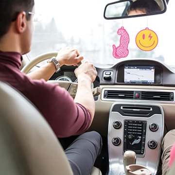 A1diee Pink Boho Air Fresheners Enhance Car Style