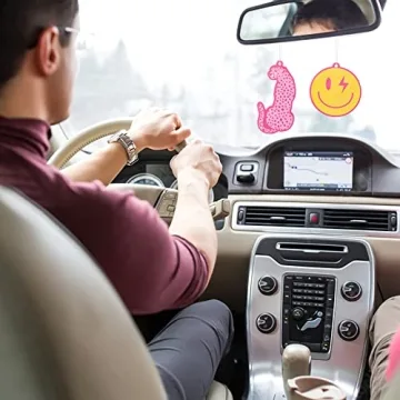 A1diee Pink Boho Air Fresheners Enhance Car Style