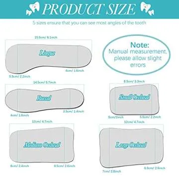 5-Piece Dental Mouth Mirror Set for Clinicians and Parents