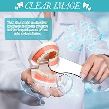 5-Piece Dental Mirror Set for Accurate Oral Care