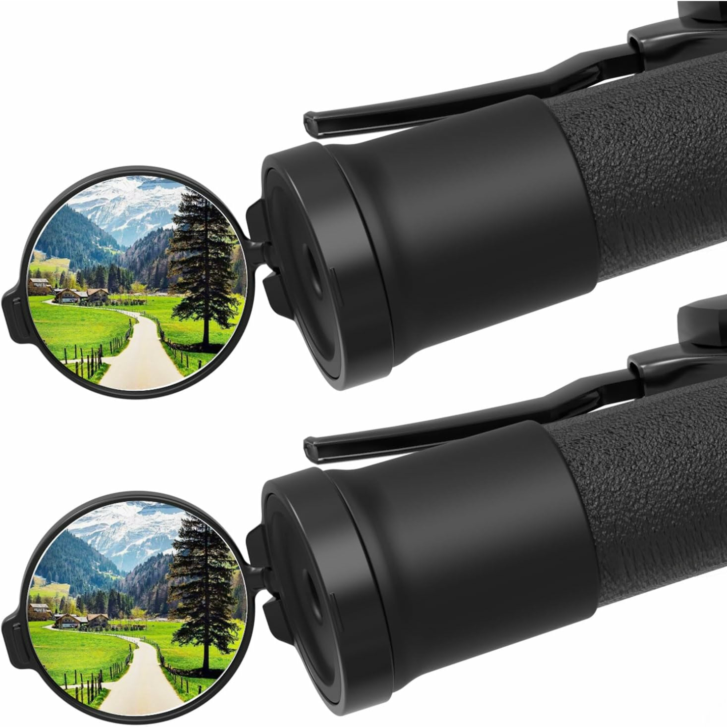 MoKo 2 Pcs 360° Rotatable Bike Mirrors - Safety First