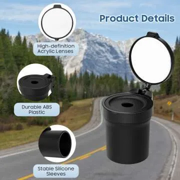 MoKo 2 Pcs 360° Rotatable Bike Mirrors - Safety First