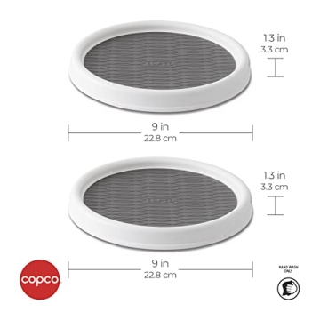 Copco 9-Inch Non-Skid Lazy Susan Turntables - Set of 2
