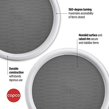 Copco 9-Inch Non-Skid Lazy Susan Turntables - Set of 2