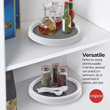 Copco 9-Inch Non-Skid Lazy Susan Turntables - Set of 2