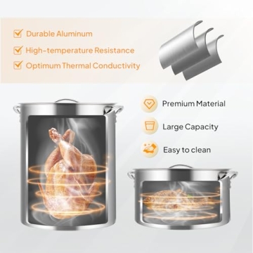 ROVSUN Turkey Fryer & Fish Fryer Kit with 55,000BTU