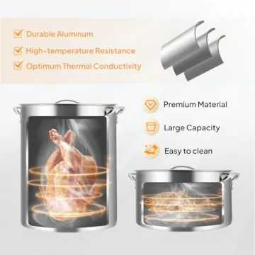 ROVSUN Turkey Fryer & Fish Fryer Kit with 55,000BTU