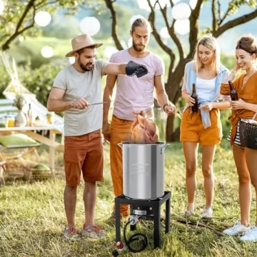 ROVSUN Turkey Fryer & Fish Fryer Kit with 55,000BTU