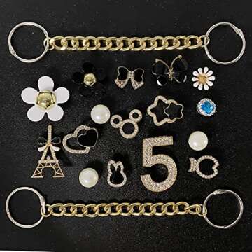 28PCS Enamel Shoe Charms for Fashionable Footwear