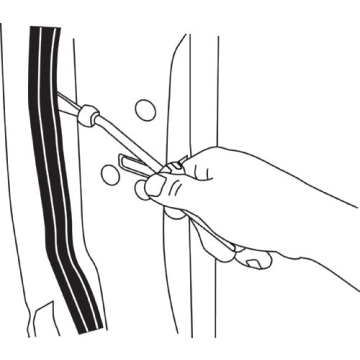Lisle 35260 Plastic Fastener Remover for Easy Clip Removal
