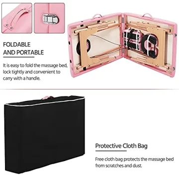 Yaheetech Adjustable Massage Table for Professionals