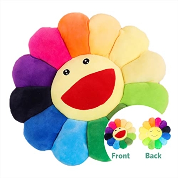 Zuoshini Flower Plush Pillow - Soft Colorful Cushion for Decor