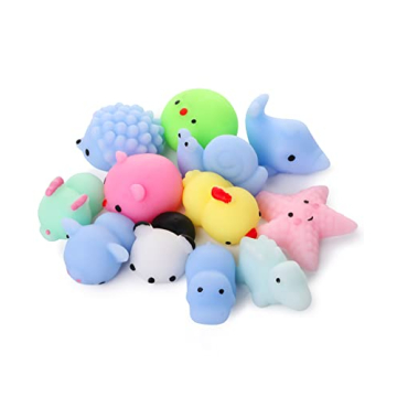 Mr. Pen Mini Squishy Toys, 12 Pack - Fun and Stress Relief for Kids