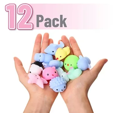 Mr. Pen Mini Squishy Toys - 12 Pack for Fun & Stress Relief