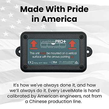 LogicBlue Technology LevelMatePRO+ Wireless RV Leveling System, Bluetooth Leveler for Campers, Must-Have Accessory for Travel Trailers, Effortless Setup for Phones with App, Apple Watch Compatible