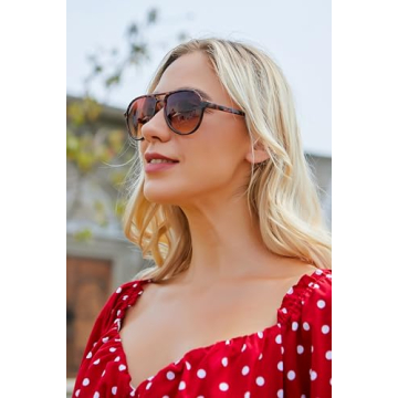 YuJian Retro Aviator Sunglasses UV400 Protection Unisex