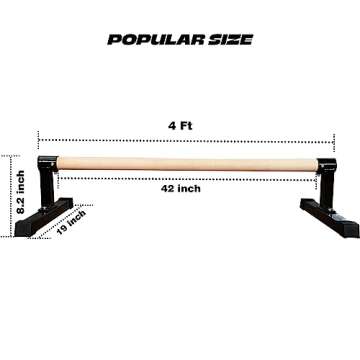 Gymnastics Pirouette Bar for Handstands Training Gymnastic Handstand Floor Bar For Kids Gymnast Training