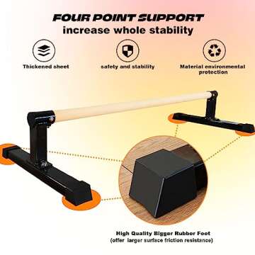 Gymnastics Pirouette Bar for Handstands Training Gymnastic Handstand Floor Bar For Kids Gymnast Training