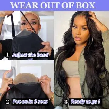 Coopeys Glueless Wigs for Beginners - 26 Inch Beauty