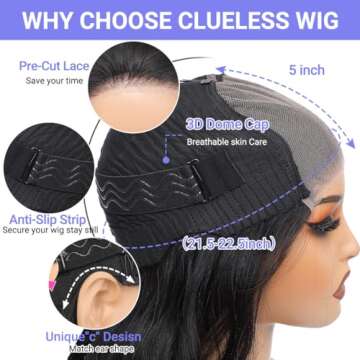 Coopeys Glueless Wigs for Beginners - 26 Inch Beauty