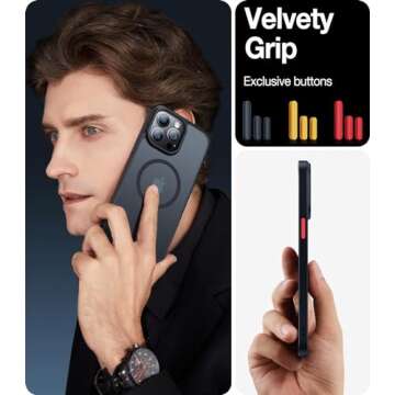 TORRAS Magnetic Case for iPhone 14 Pro - Slim and Durable