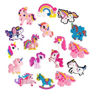 Unicorn Decoration Charms, Cute Rainbow Charm for Grils Kids Women Adults Gifts