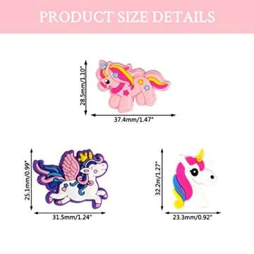 Unicorn Decoration Charms, Cute Rainbow Charm for Grils Kids Women Adults Gifts