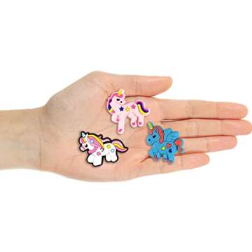 Unicorn Decoration Charms, Cute Rainbow Charm for Grils Kids Women Adults Gifts