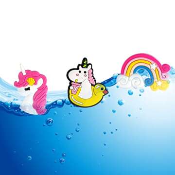Unicorn Decoration Charms, Cute Rainbow Charm for Grils Kids Women Adults Gifts
