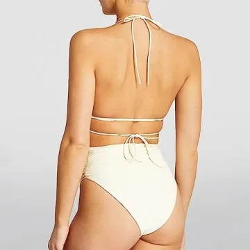 Floral Appliques Sexy Bikini Summer Tankini Beachwear