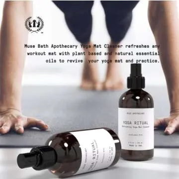 Muse Apothecary Yoga Ritual - Aromatic and Refreshing Yoga Mat Cleaner, 8 oz, Infused with Natural Essential Oils - Eucalyptus Mint