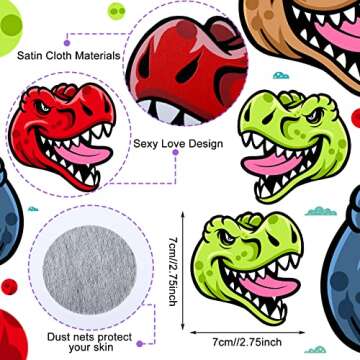 Dinosaur Pasties Nipple Covers - 8 Pairs for Summer Parties