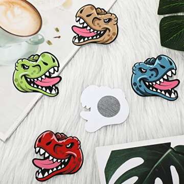 8 Pairs Dinosaur Pasties Nipple Covers for Summer Fun