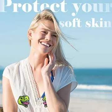 8 Pairs Dinosaur Pasties Nipple Covers for Summer Fun